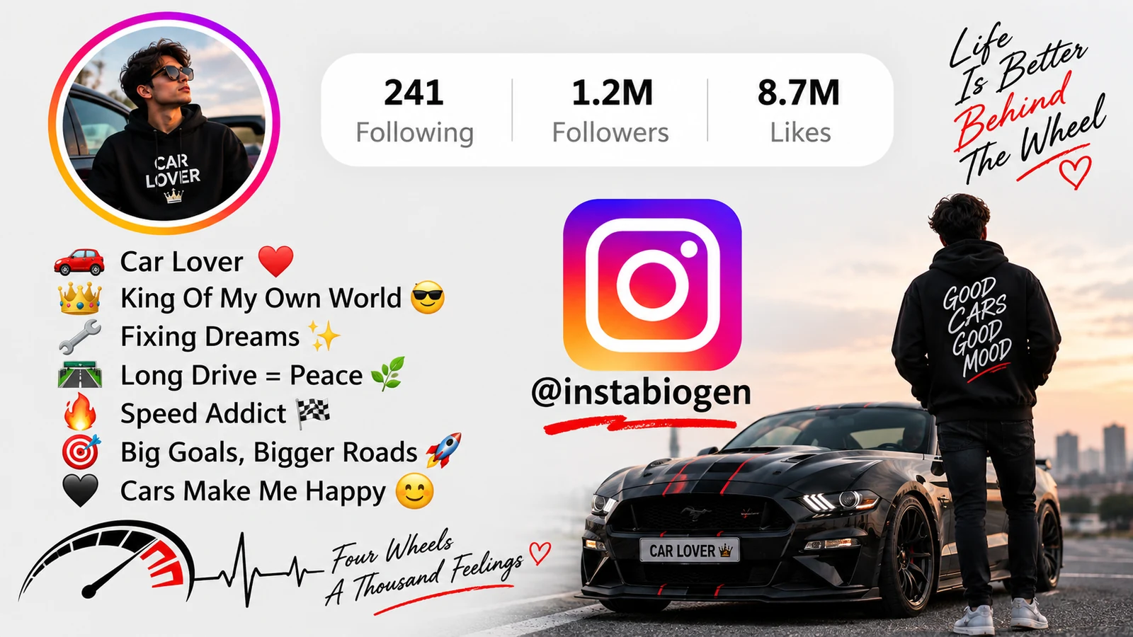 Best Car Lover Bio For Instagram
