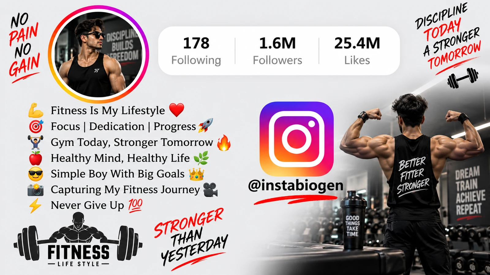 Best Gym & Fitness Bio For Instagram