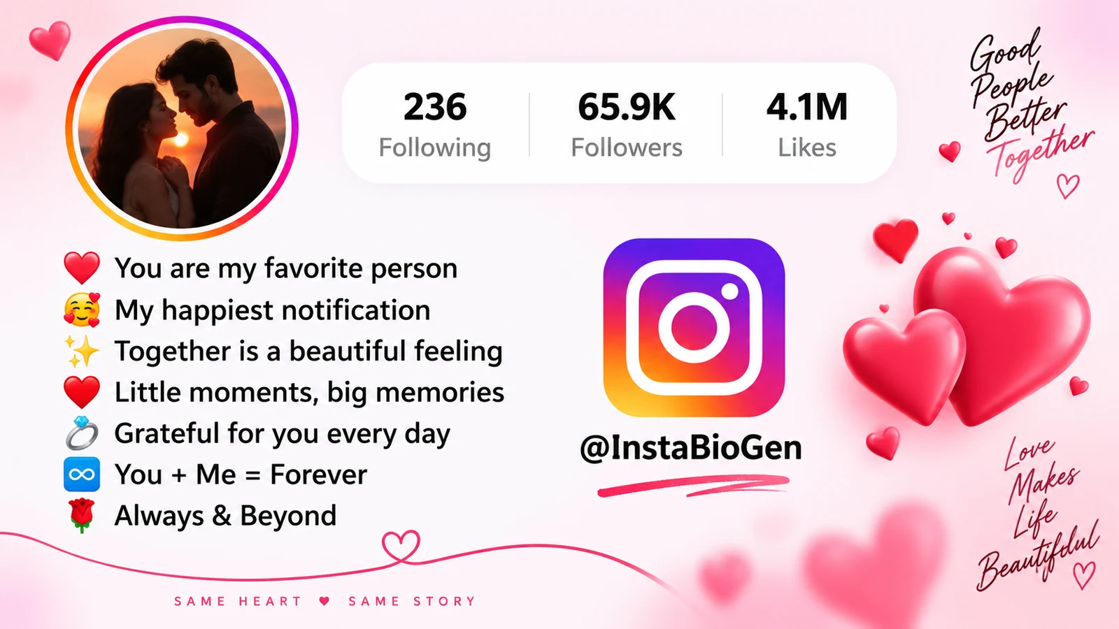 Best Love Bio For Instagram