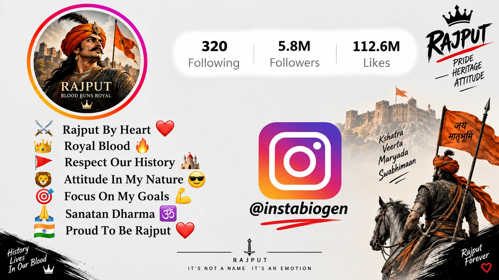 Best Rajput Bio For Instagram